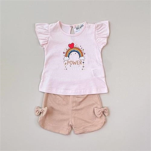 تیشرت و شلوارک دخترانه ترک 3 الی 18 ماه کد 2007